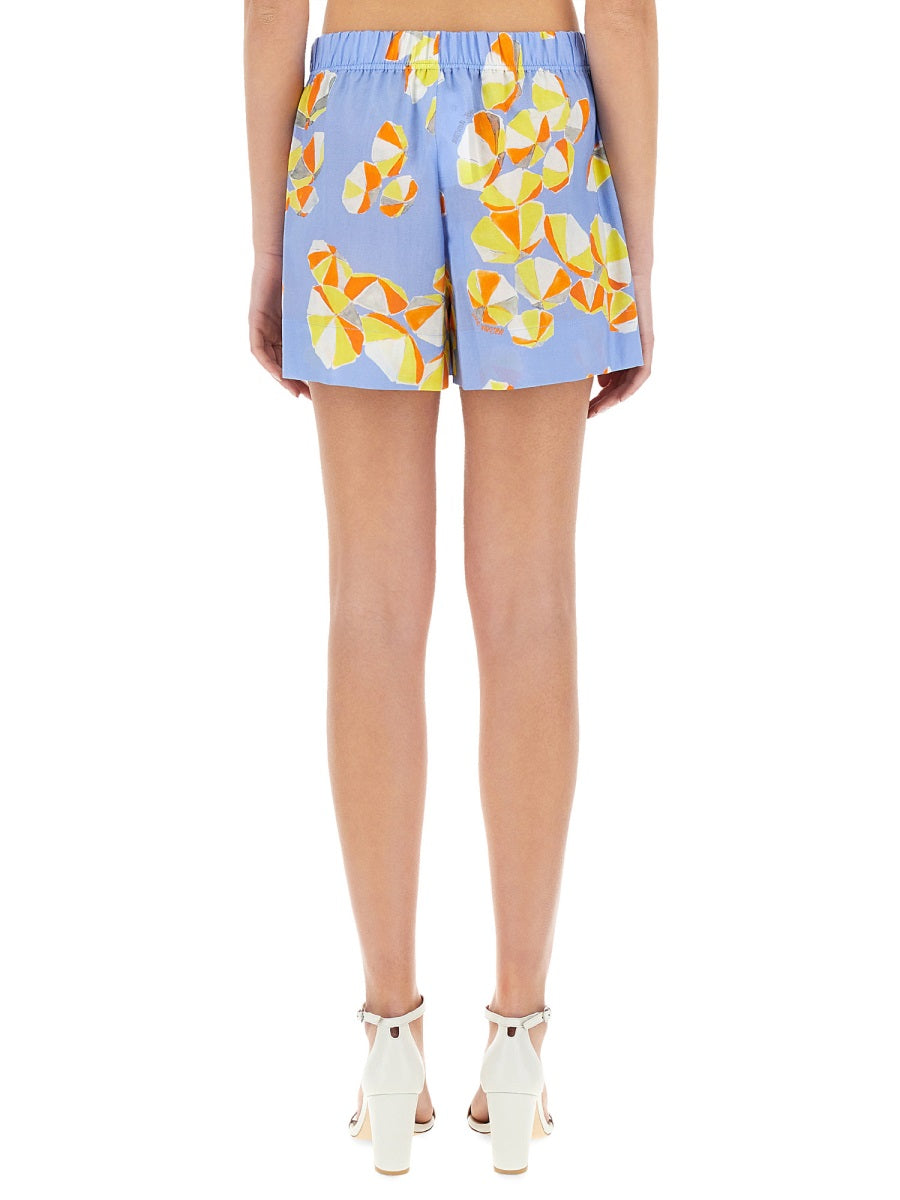 Moschino Jeans Shorts - White, Light Blue | Wanan Luxury