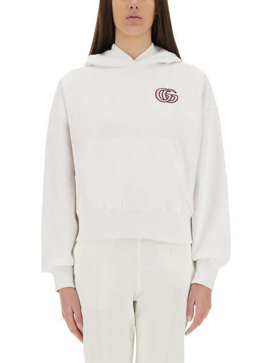 Cotton Sweatshirt With Embroidery