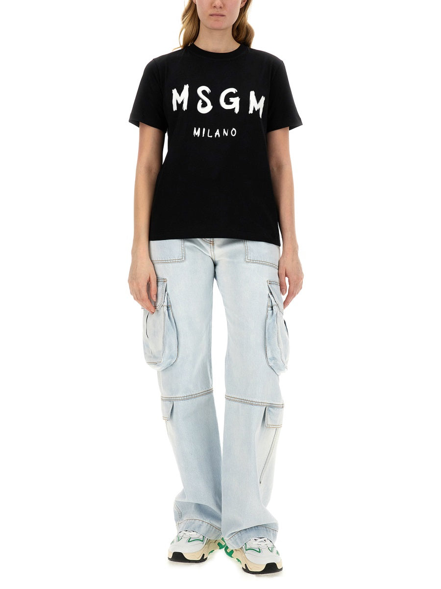 MSGM T shirts - Black | Wanan Luxury