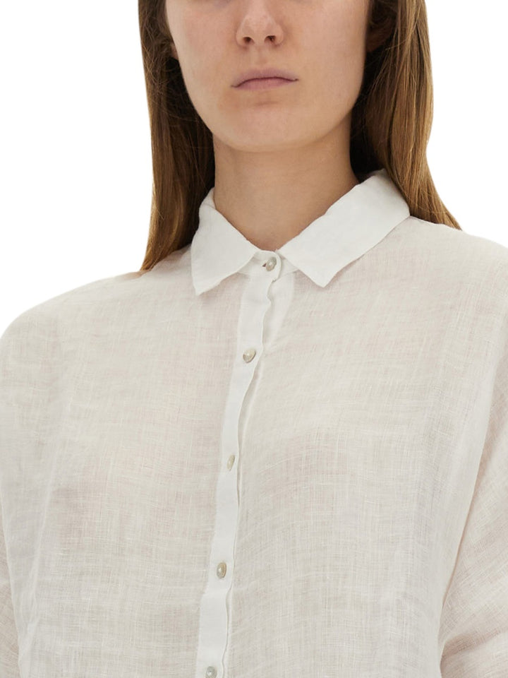 120% Lino Shirts - White | Wanan Luxury