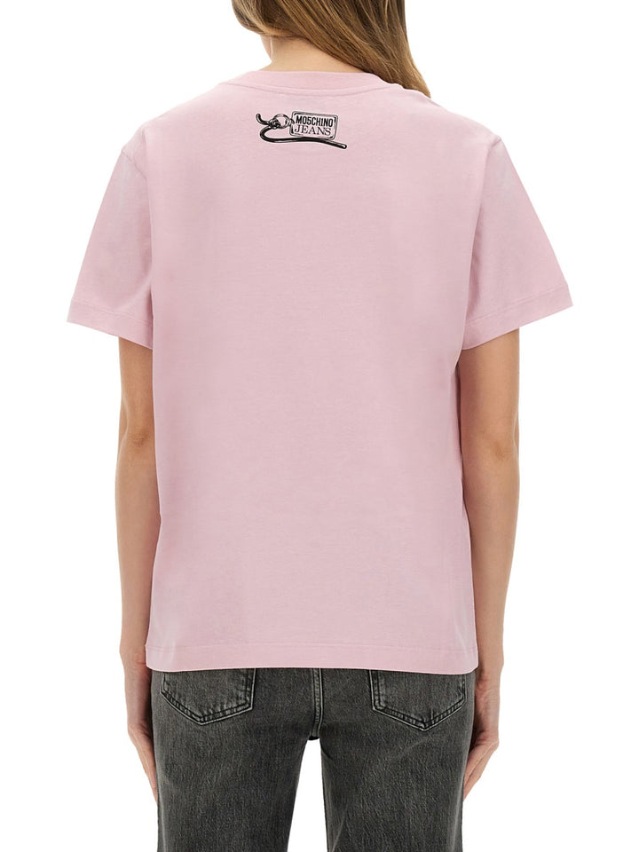 Moschino Jeans T shirts - Pink | Wanan Luxury