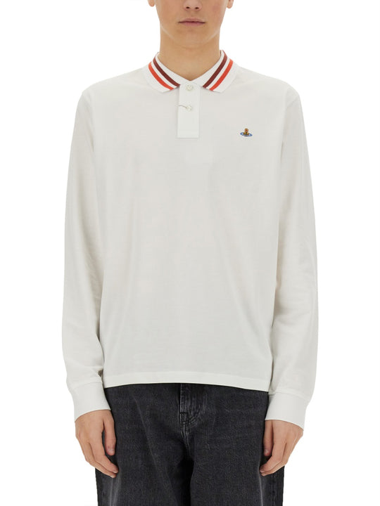 Long-Sleeved Polo Shirt