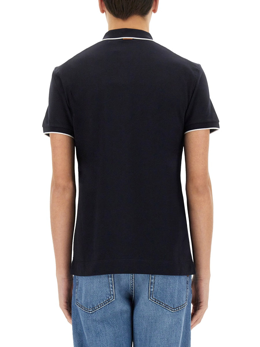 Zegna Polo - Blue | Wanan Luxury