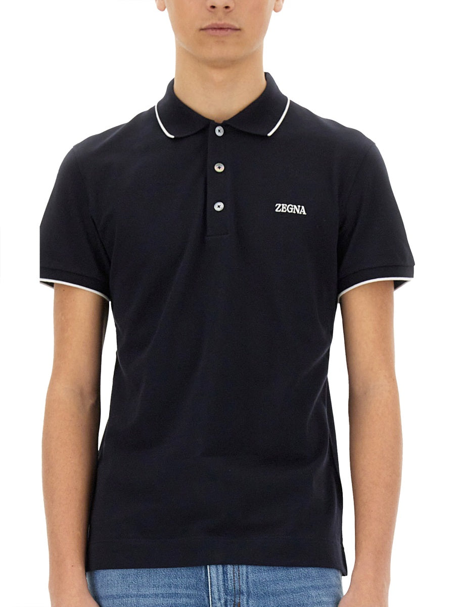Zegna Polo - Blue | Wanan Luxury