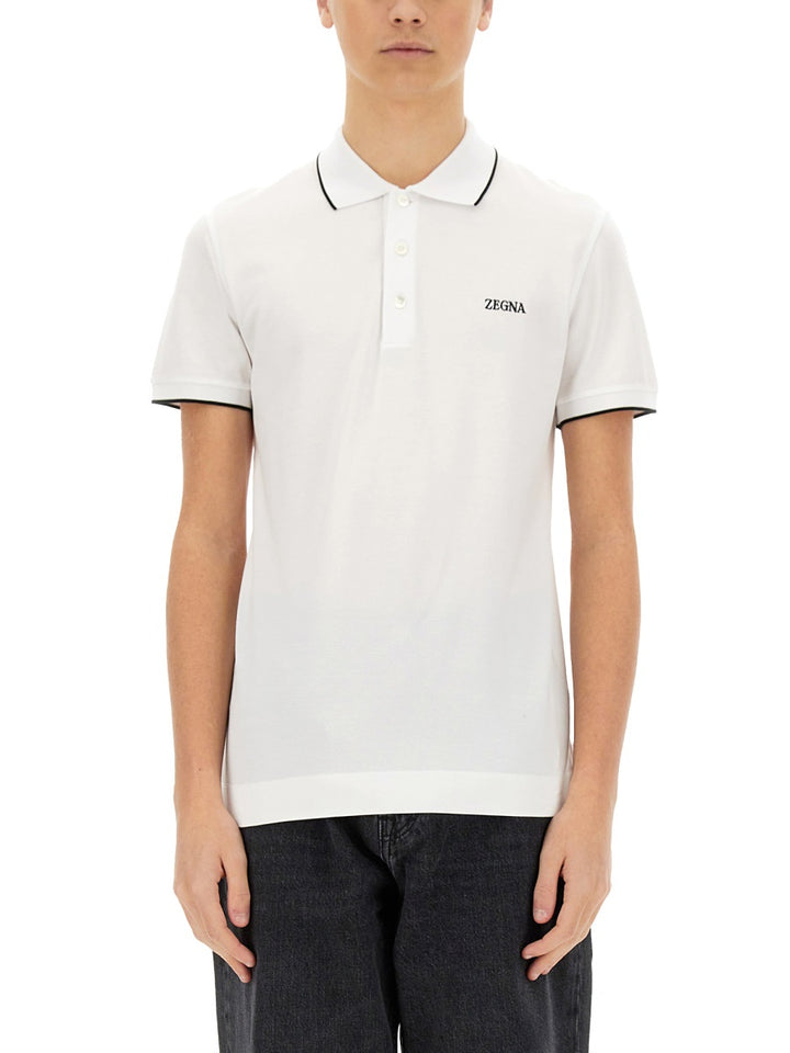 Zegna Polo - White | Wanan Luxury