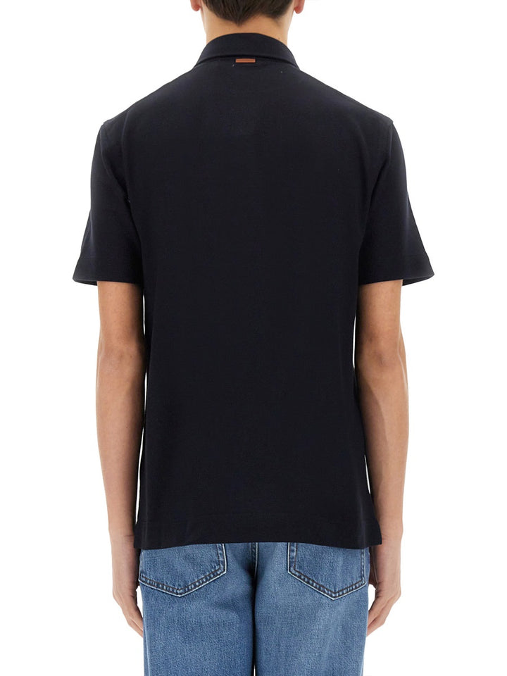 Zegna Polo - Blue | Wanan Luxury