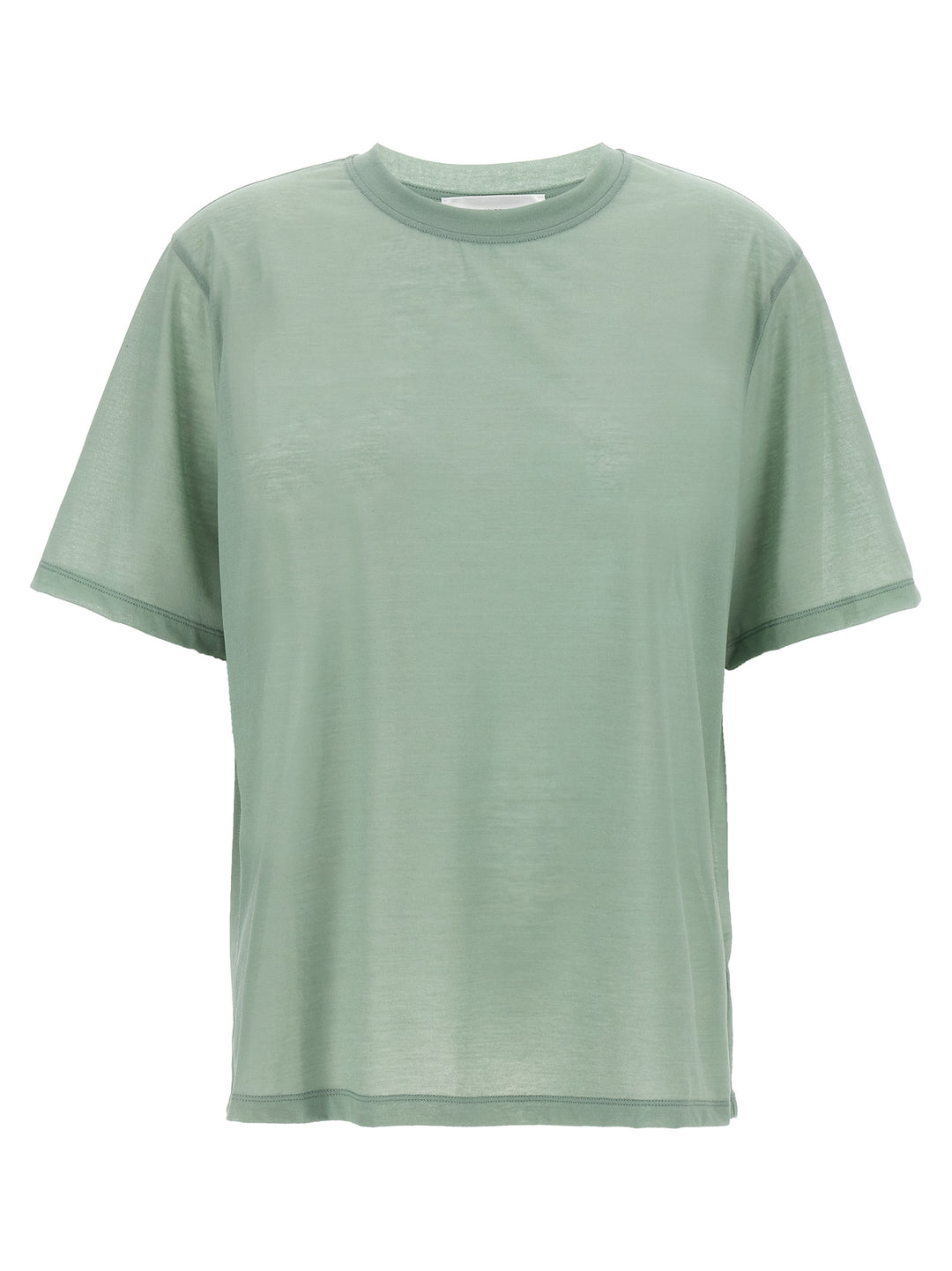 Victoria Beckham Logo Embroidery T-shirt - Green | 2b023c8ce2a1d3285319cf418447d57e669fb0f0