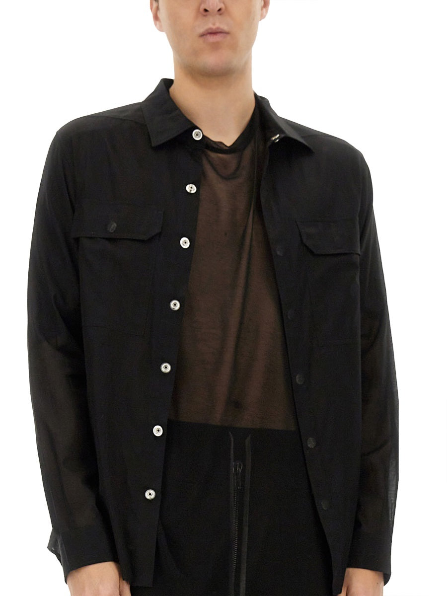 Rick Owens Shirts - Black | Wanan Luxury