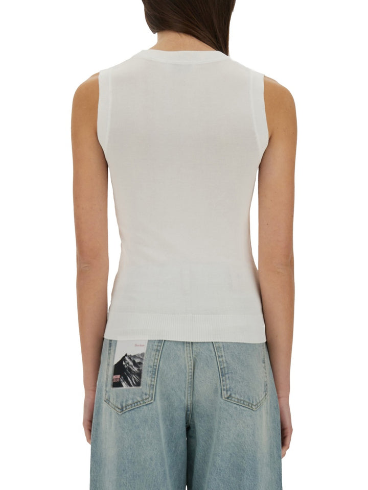 Moschino Jeans Tops - White | Wanan Luxury