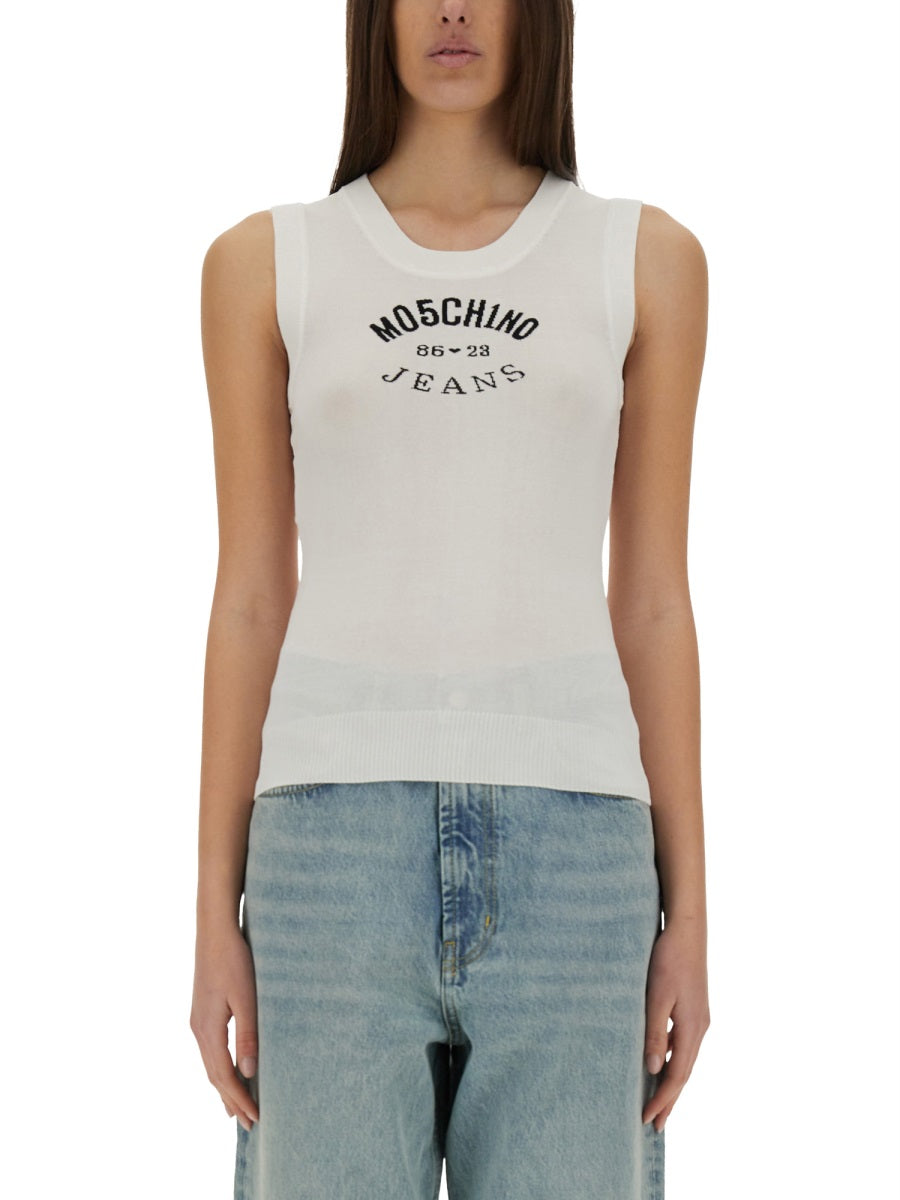 Moschino Jeans Tops - White | Wanan Luxury