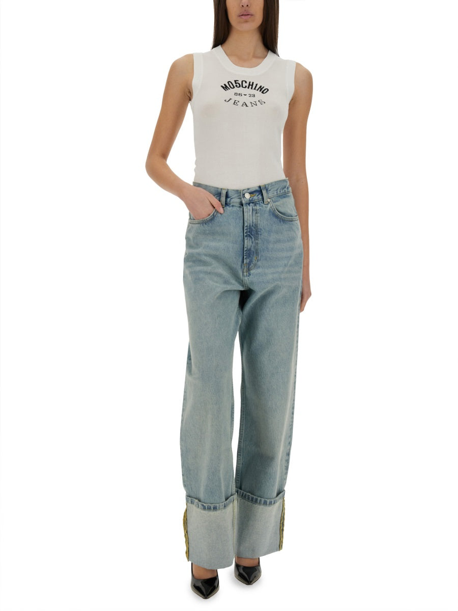 Moschino Jeans Tops - White | Wanan Luxury
