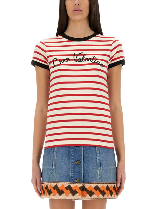 Striped Cotton Jersey T-Shirt