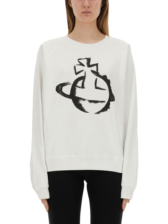 "Stencil Orb Raglan" Sweatshirt