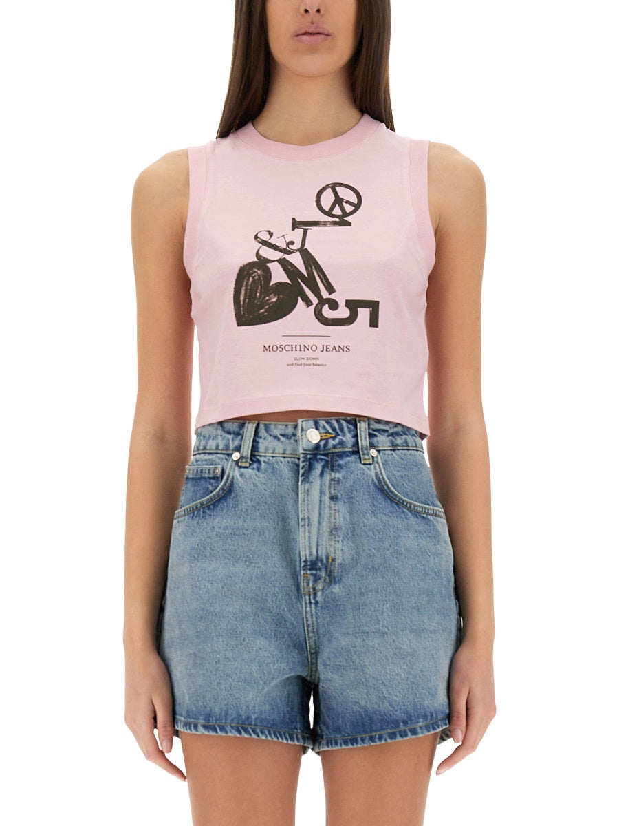 Moschino Jeans Tops - Pink | Wanan Luxury