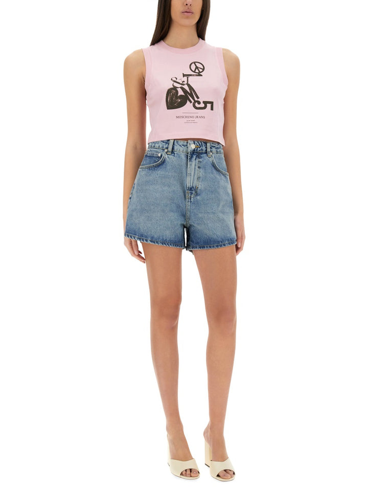 Moschino Jeans Tops - Pink | Wanan Luxury