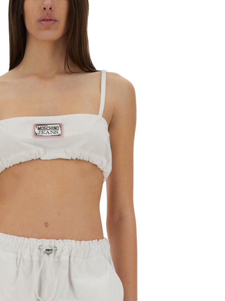 Moschino Jeans Tops - White | Wanan Luxury