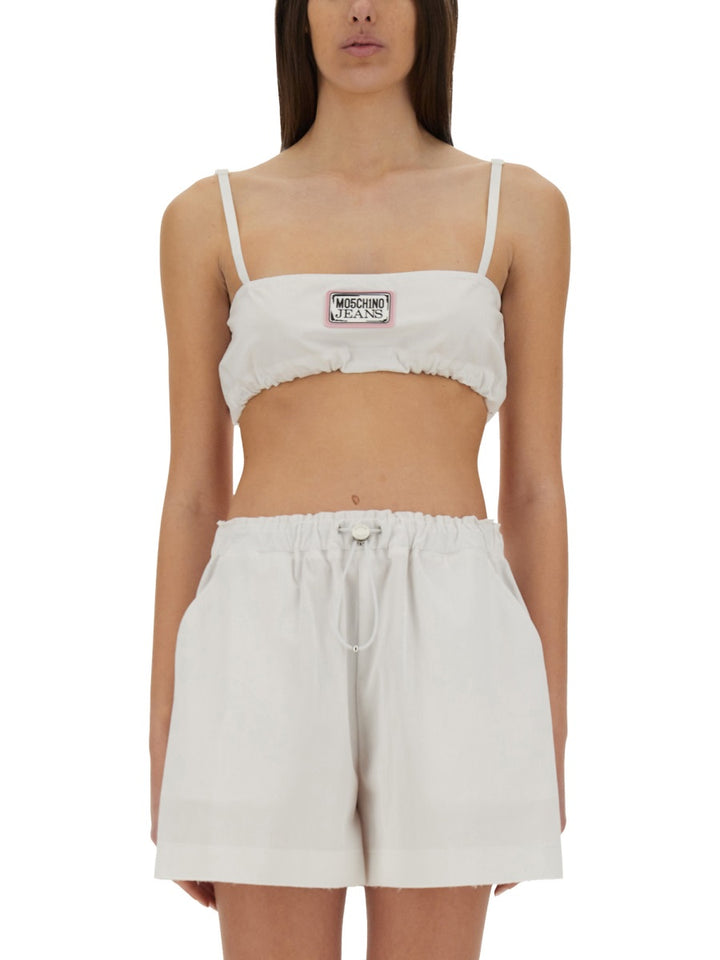 Moschino Jeans Tops - White | Wanan Luxury