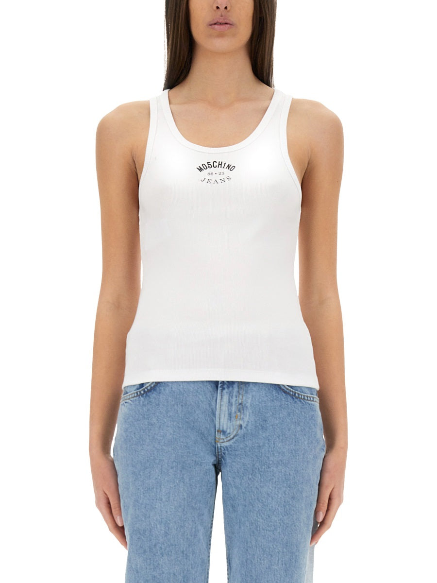 Moschino Jeans Tops - White | Wanan Luxury
