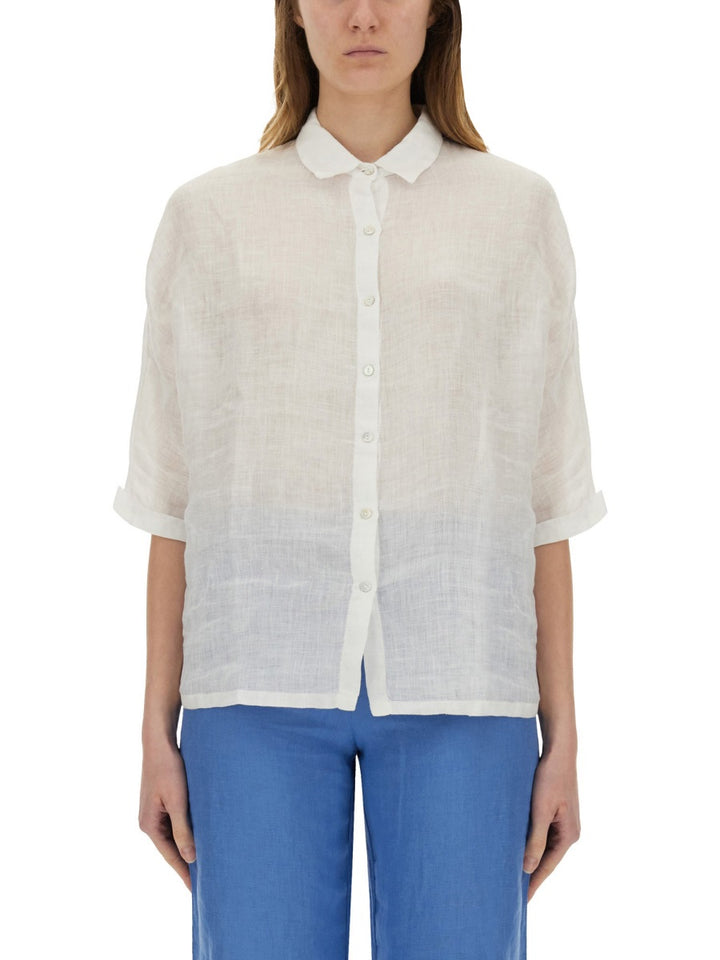 120% Lino Shirts - White | Wanan Luxury