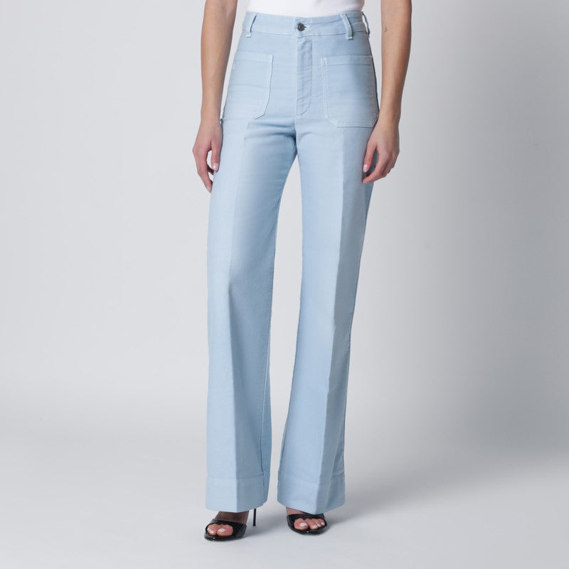 Victoria Beckham Pants - Light Blue | 6dbddd18606153a6cc6b0c93d357a9578f6abf9c