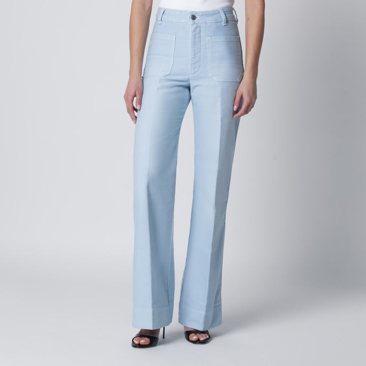 Victoria Beckham Pants - Light Blue | 6dbddd18606153a6cc6b0c93d357a9578f6abf9c