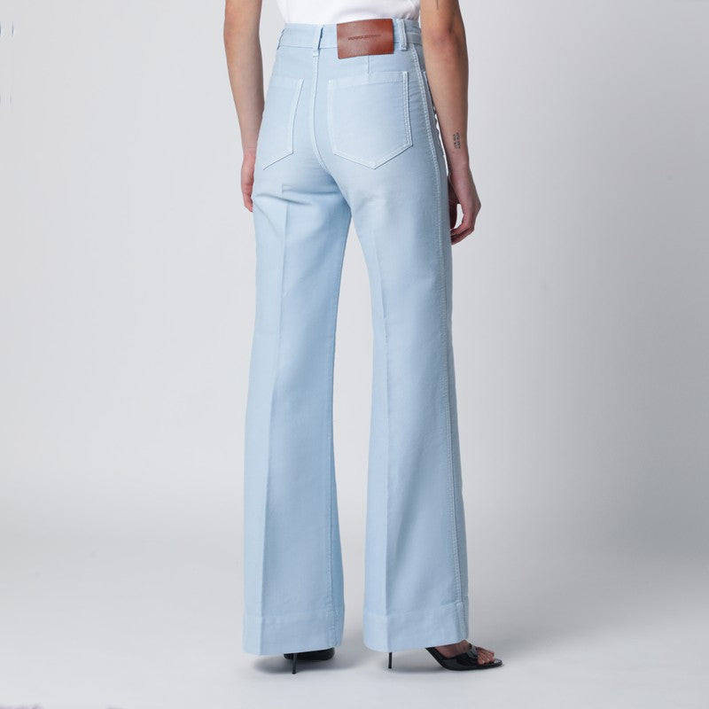 Victoria Beckham Pants - Light Blue | d28e4b39aa70dee8300788d0e8aed46ec4393bce