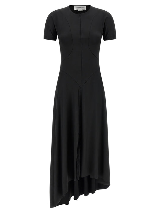 Zipped Front Dresses Black