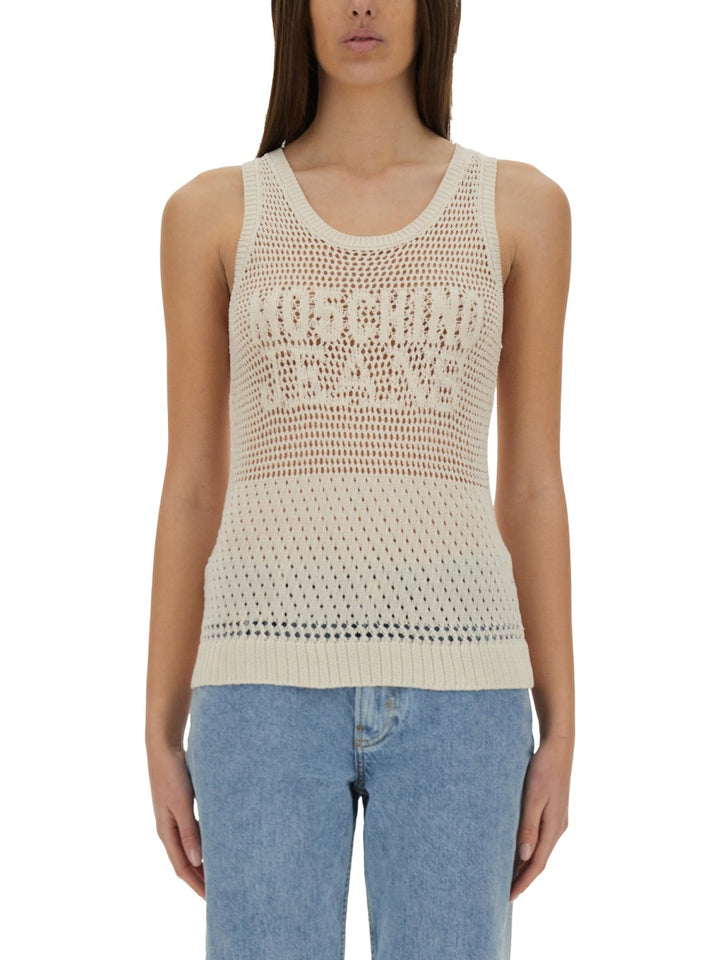 Moschino Jeans Tops - White | Wanan Luxury