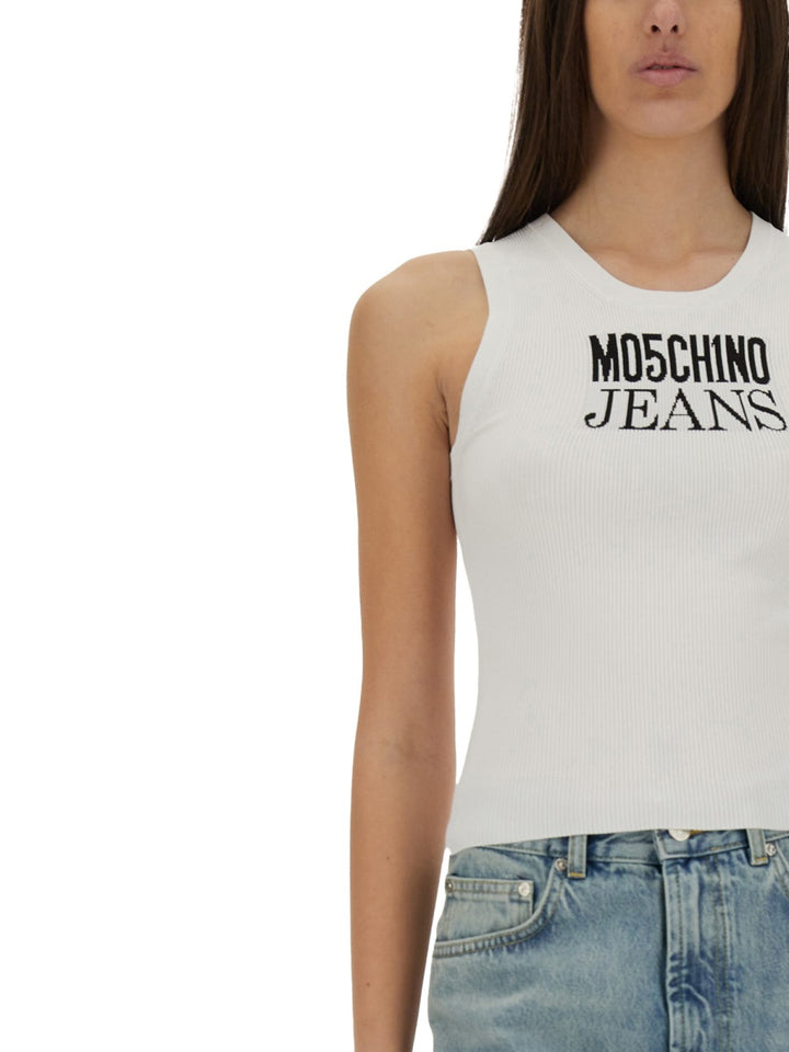 Moschino Jeans Tops - White | Wanan Luxury