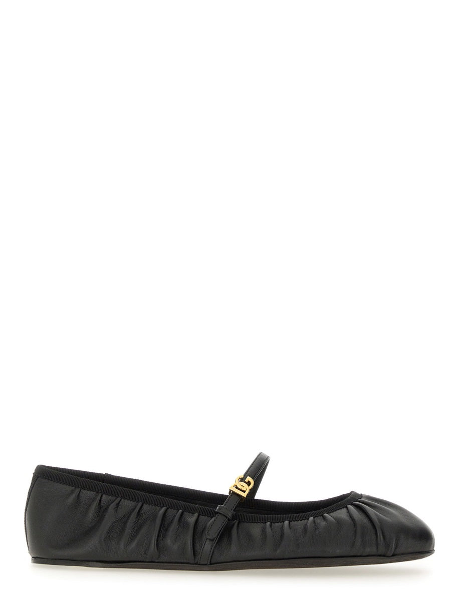 Dolce & Gabbana Flat Shoes - Black | Wanan Luxury