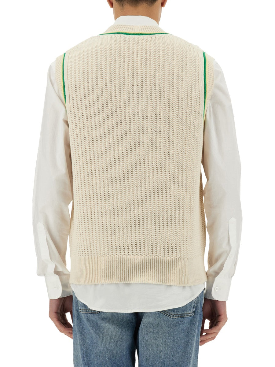 Lacoste Gilet - White | Wanan Luxury