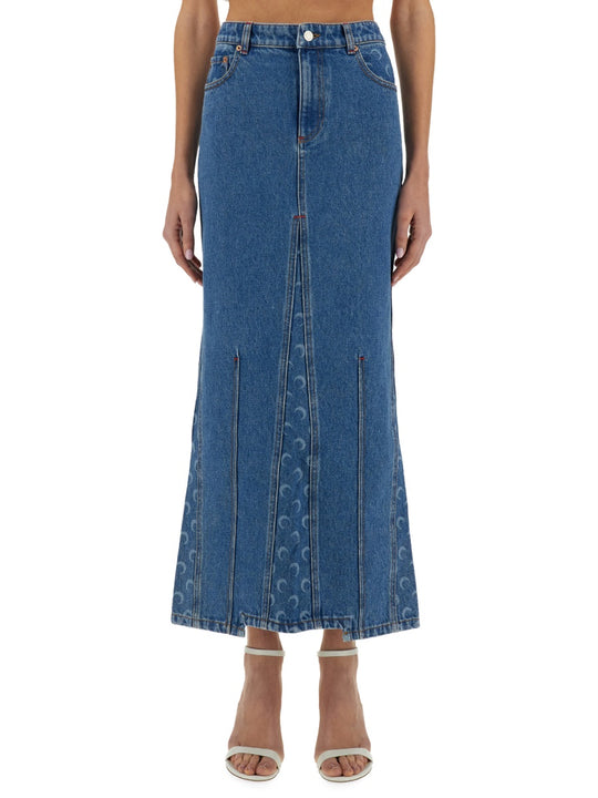 "Moon Laser" Long Skirt