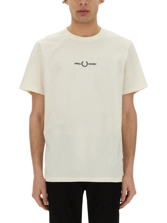 T-Shirt With Logo Embroidery