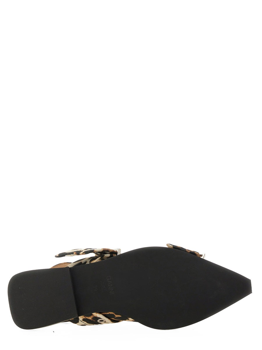 Ganni Flat Shoes - Animal Print | Wanan Luxury