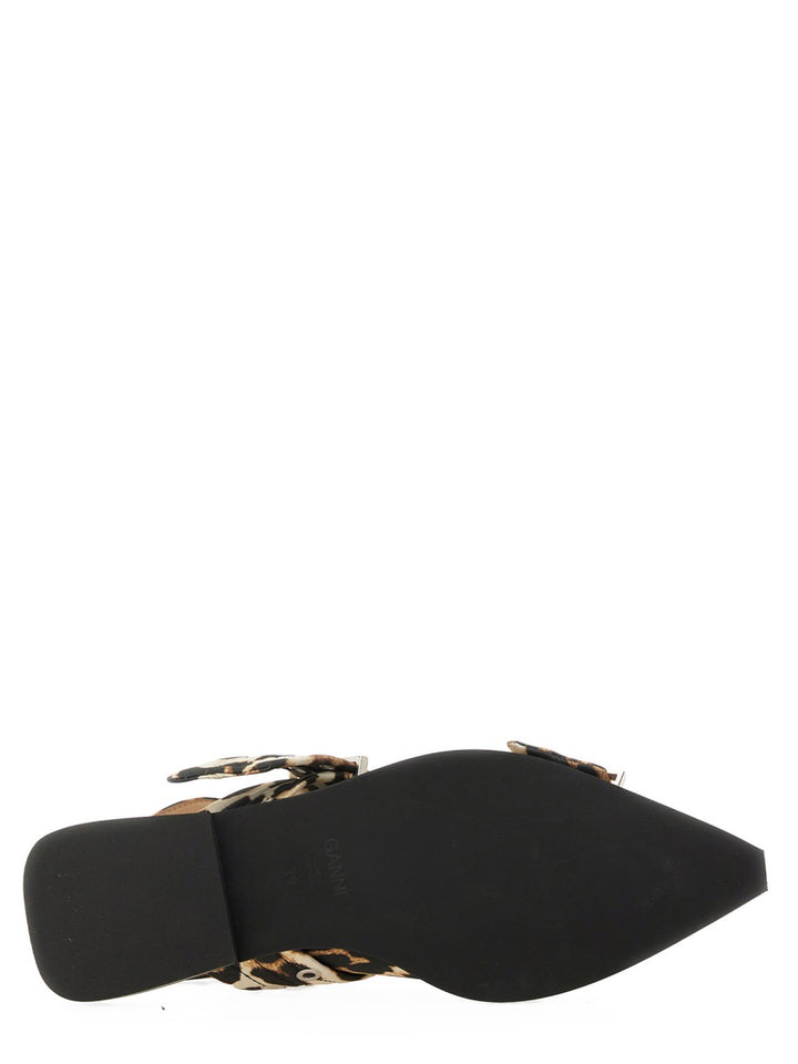 Ganni Flat Shoes - Animal Print | Wanan Luxury