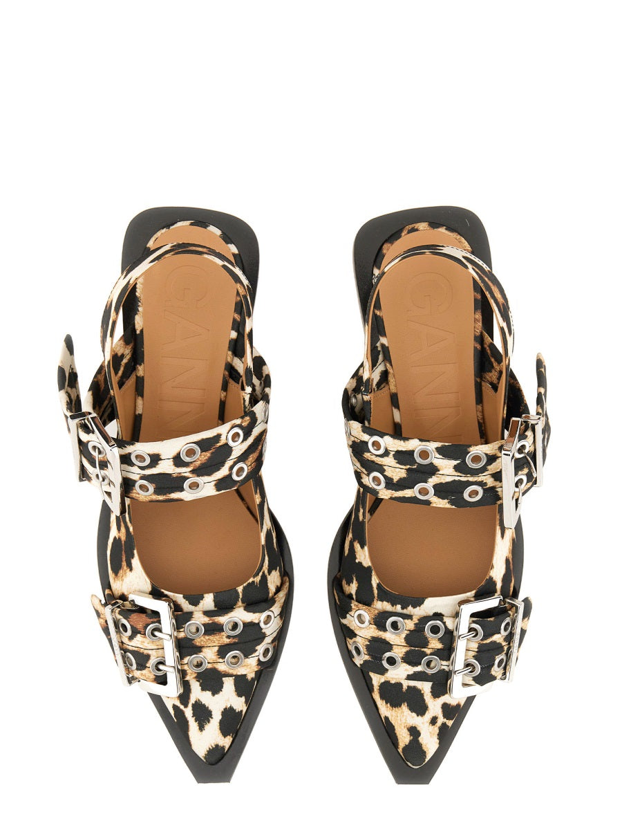 Ganni Flat Shoes - Animal Print | Wanan Luxury