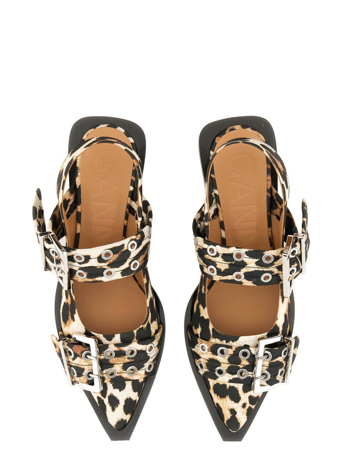 Ganni Flat Shoes - Animal Print | Wanan Luxury