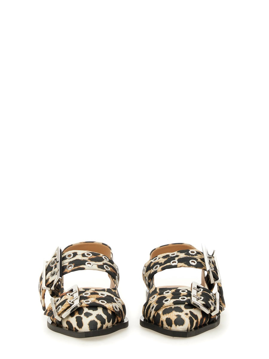 Ganni Flat Shoes - Animal Print | Wanan Luxury