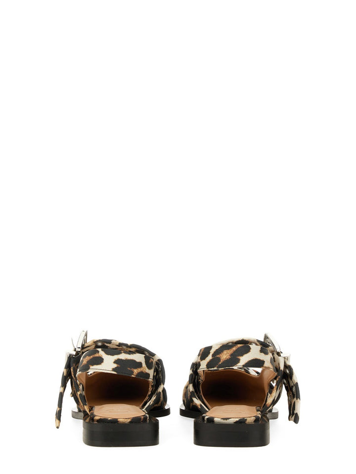 Ganni Flat Shoes - Animal Print | Wanan Luxury