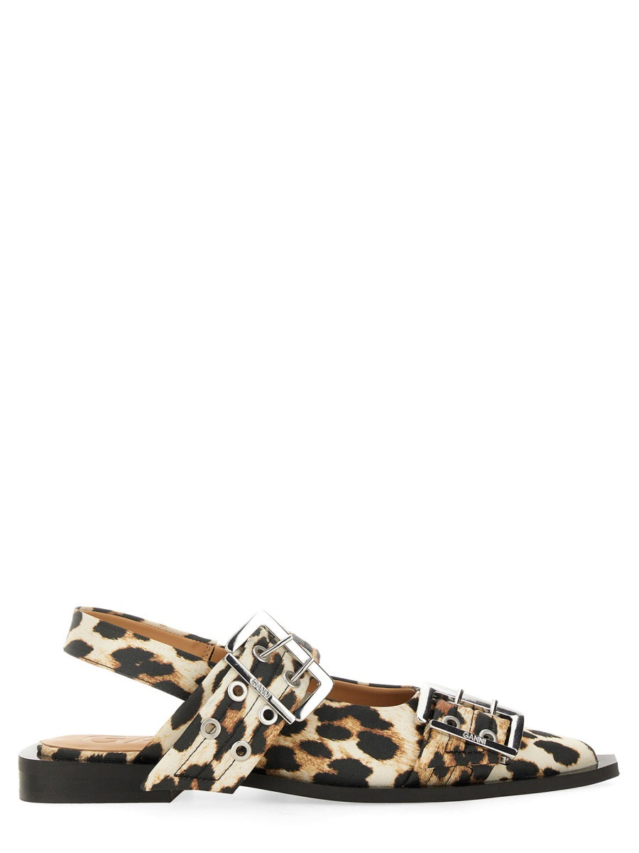 Ganni Flat Shoes - Animal Print | Wanan Luxury