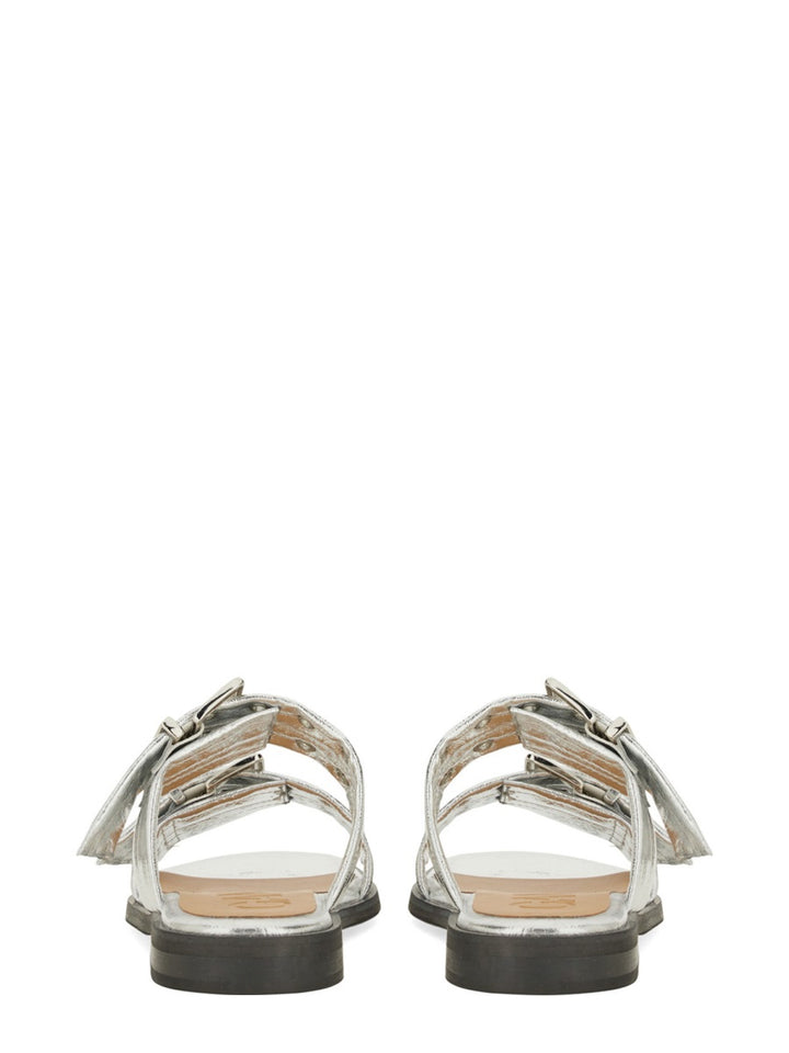 Ganni Sandals - Silver | Wanan Luxury