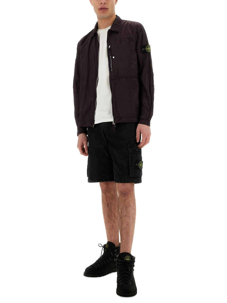 Stone Island Shirts - Burgundy | Wanan Luxury