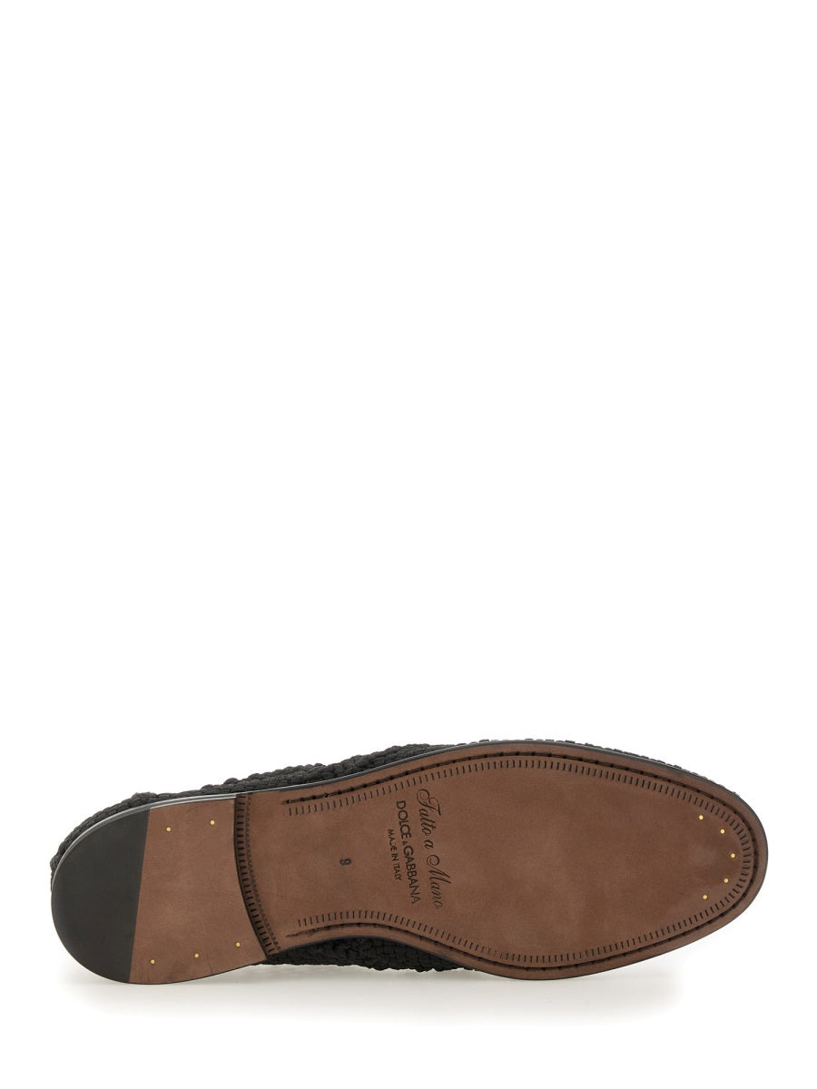 Dolce & Gabbana Flat Shoes - Black | Wanan Luxury