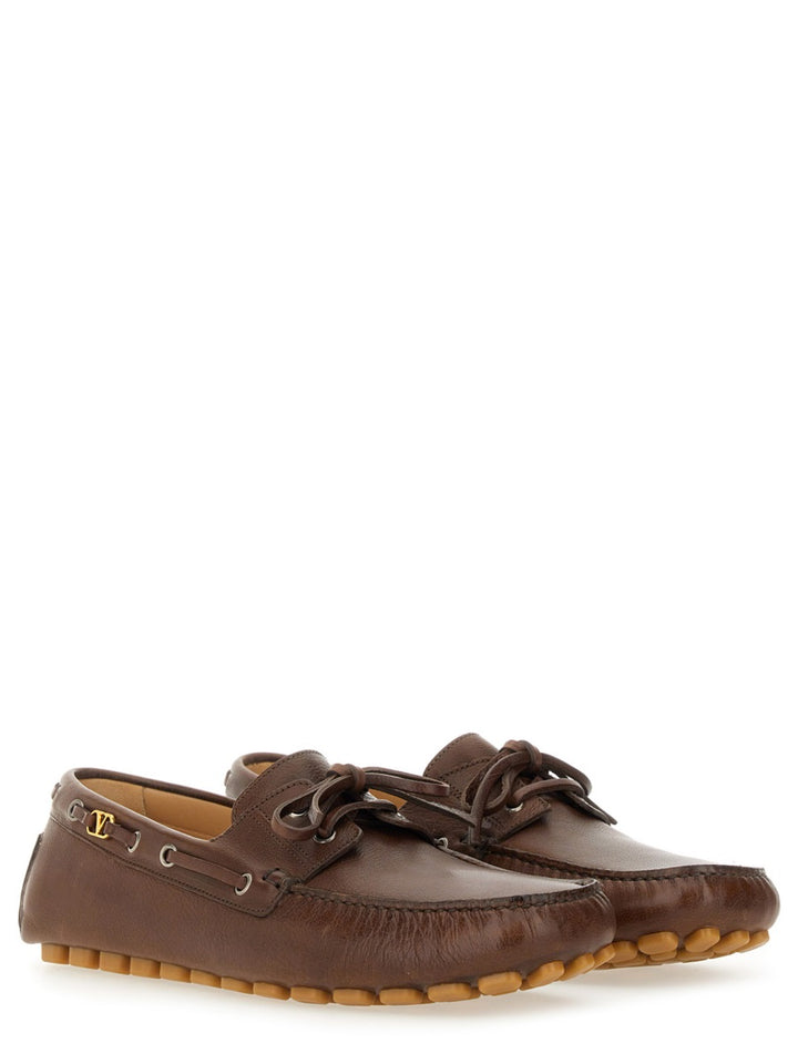 Valentino Garavani Loafers - Brown | Wanan Luxury