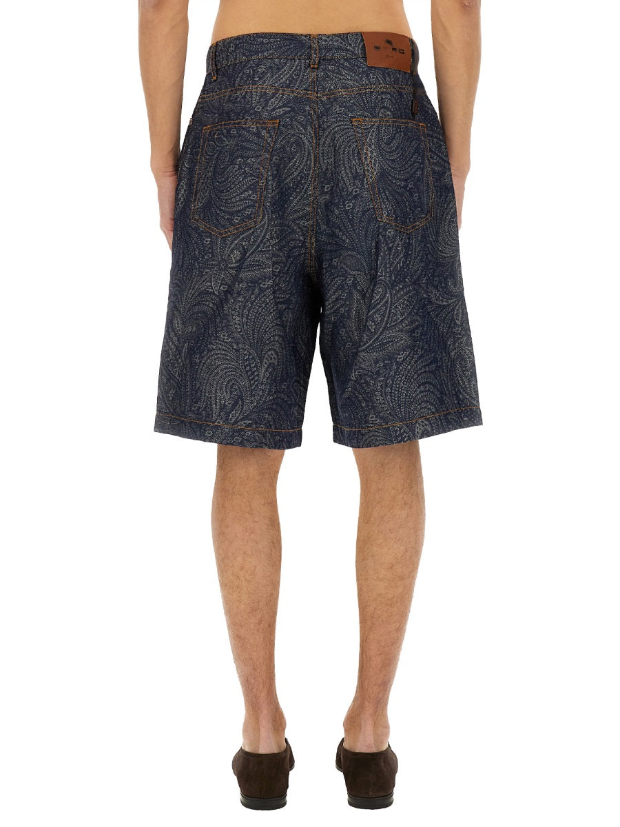 Etro Shorts - Blue | Wanan Luxury