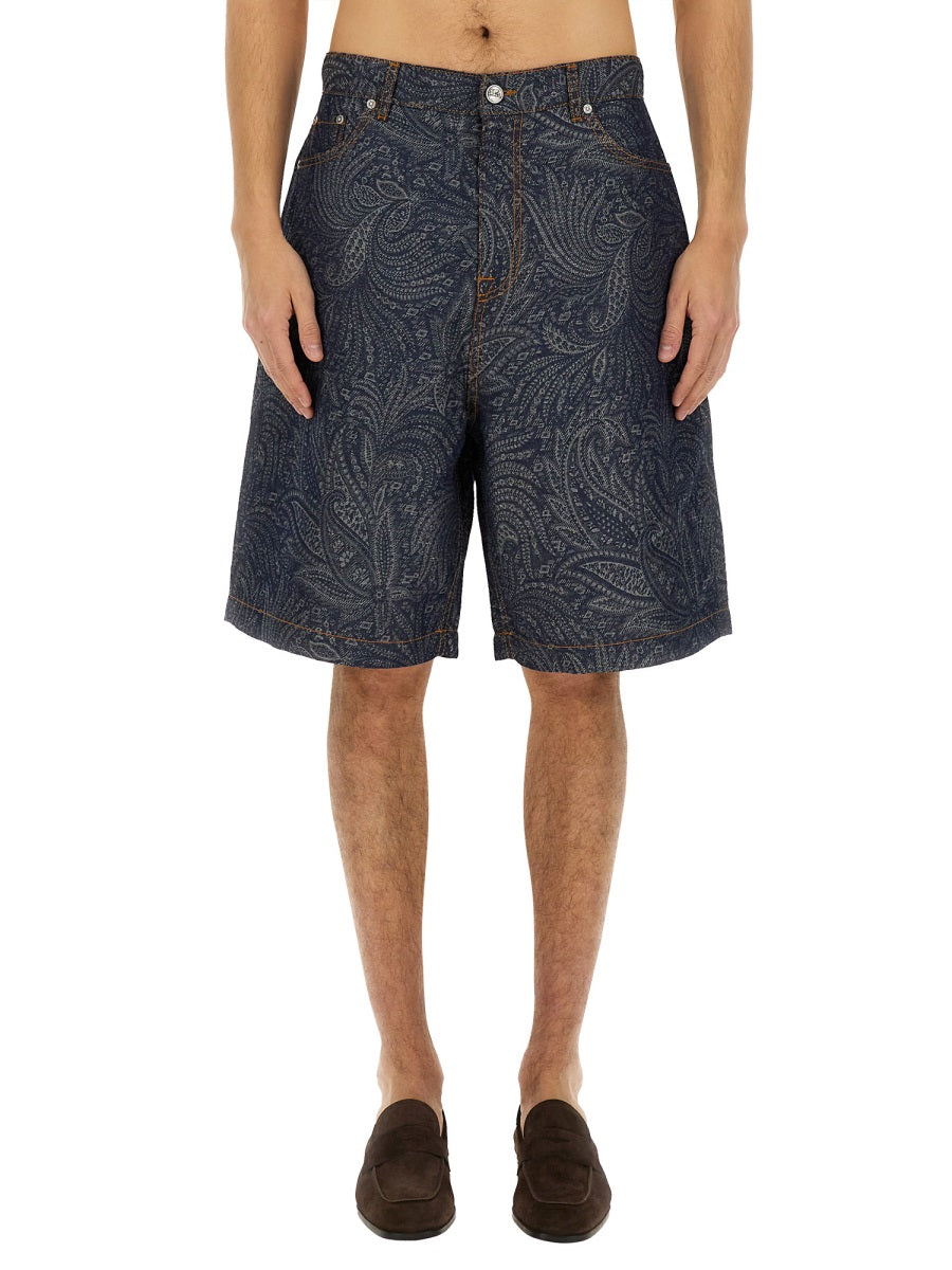 Etro Shorts - Blue | Wanan Luxury