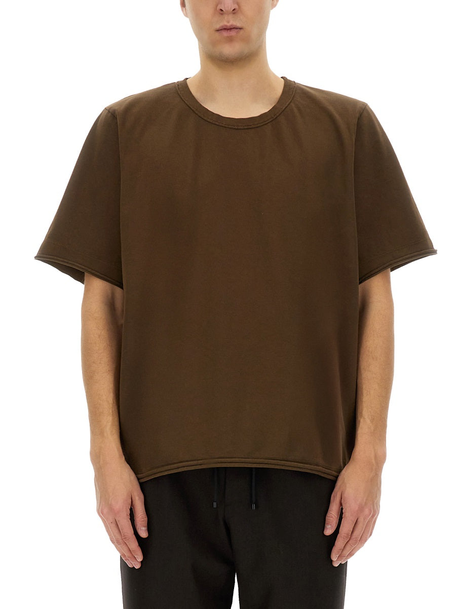 Uma Wang T shirts - Brown | 77c4fd51f7bfcf592eb28e094e148514dd684492