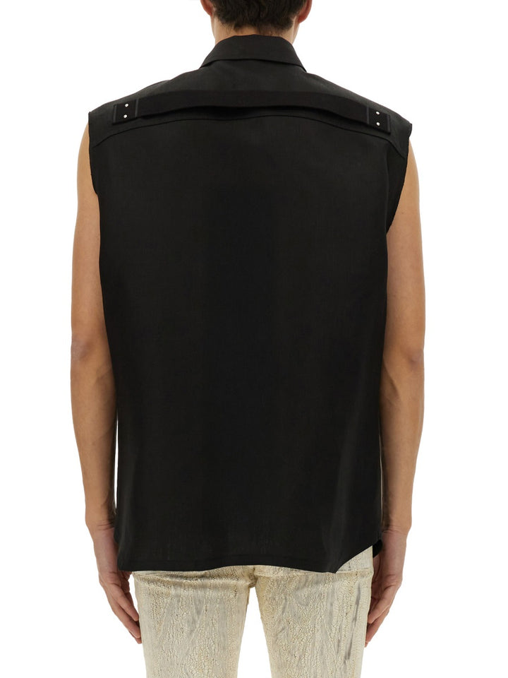 Rick Owens Gilet - Black | Wanan Luxury