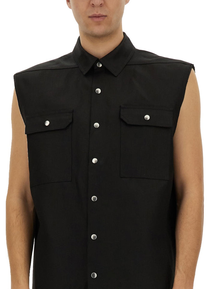 Rick Owens Gilet - Black | Wanan Luxury