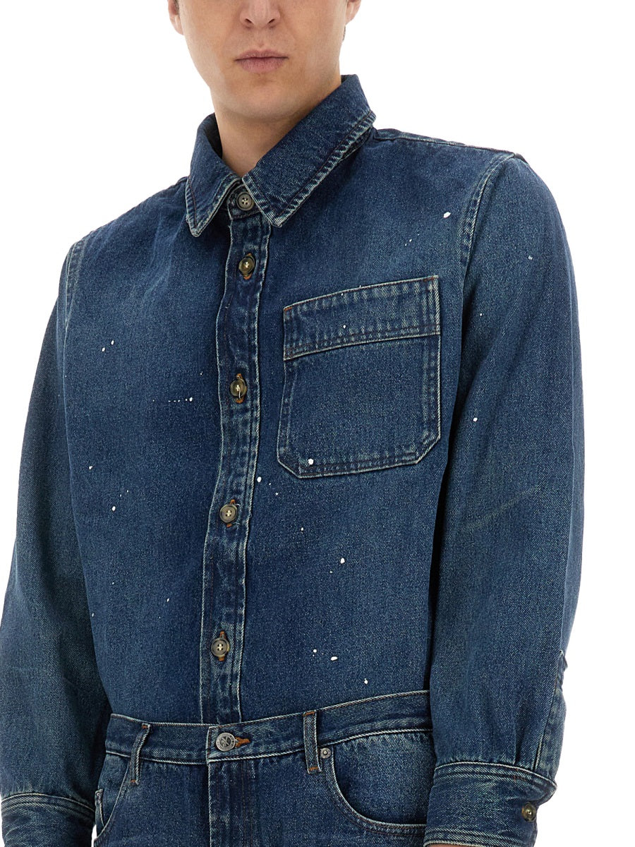 A.P.C. Shirts - Blue | Wanan Luxury